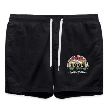 Vintage 1995 Birthday Gift for Born 1995 - Swim Trunks - black - Front - AI Model Male 185 light (185cm)