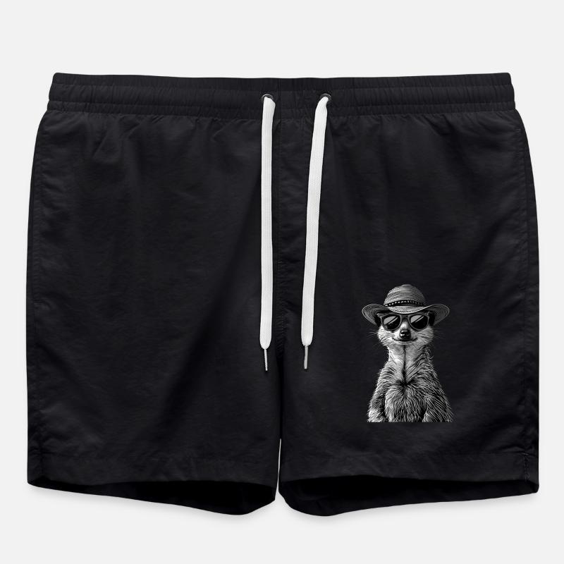 Meerkat - Swim Trunks - black