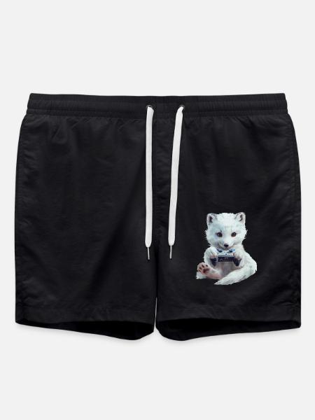 Polarfuchs - Badeshorts - Schwarz