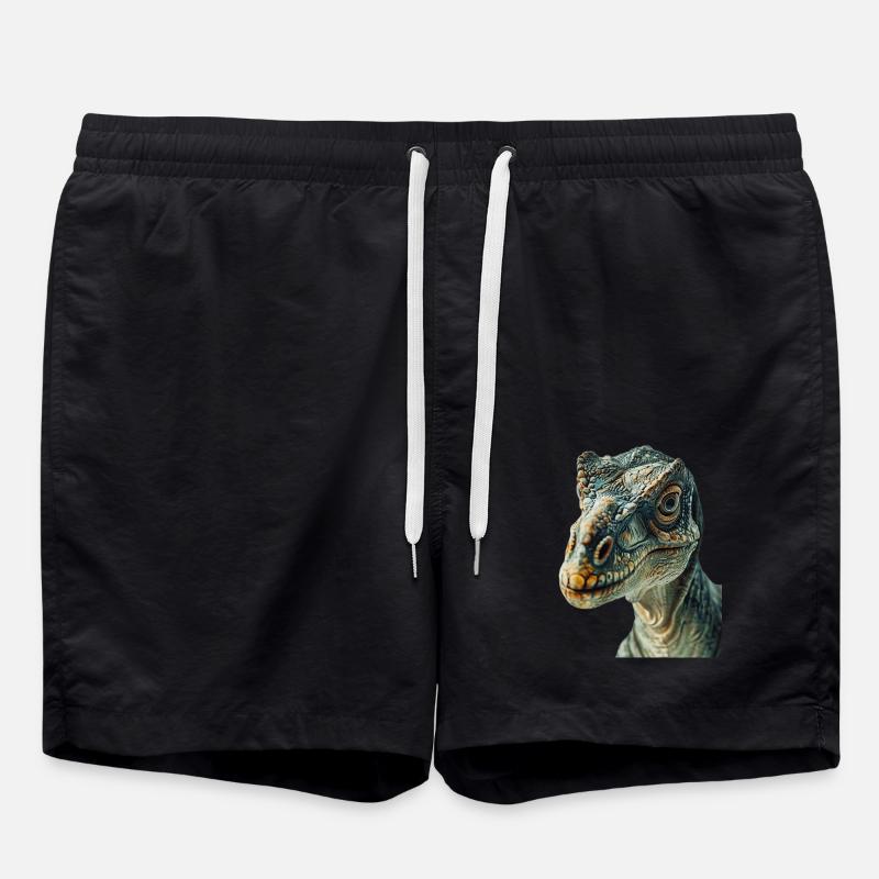 Dinosaur - Swim Trunks - black