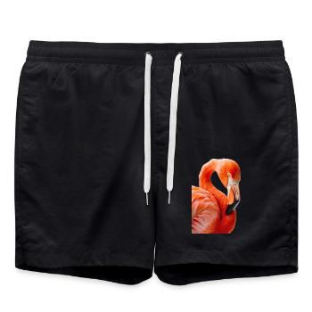 Flamingo - Badeshorts - Schwarz - Vorne - AI Model Male 185 light (185cm)