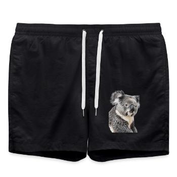 Koala - Badeshorts - Schwarz - Vorne - AI Model Male 185 light (185cm)
