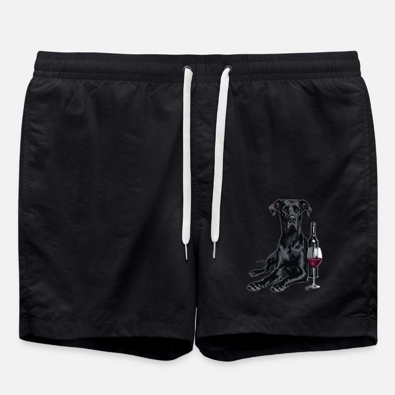 Deutsche Dogge - Badeshorts - Schwarz