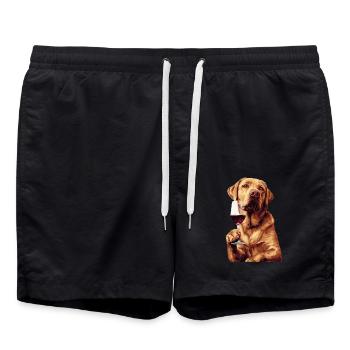 Labrador Retriever - Short de bain - noir - Devant - AI Model Male 185 light (185cm)