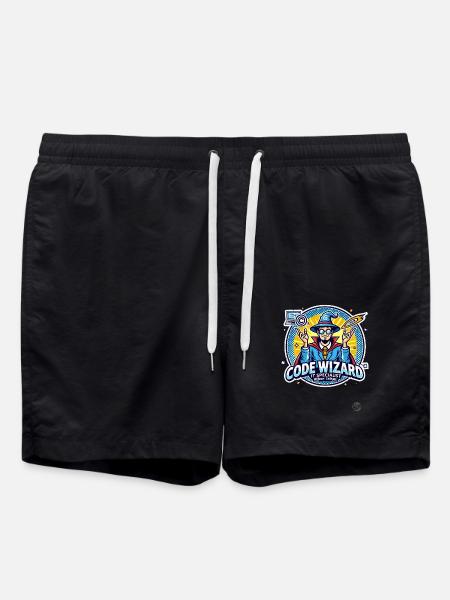 Code-Zauberer Neustart-Spezialist IT-Experte - Badeshorts - Schwarz