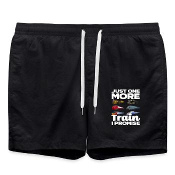 Un seul train de plus promis - Short de bain - noir - Devant - AI Model Male 185 light (185cm)
