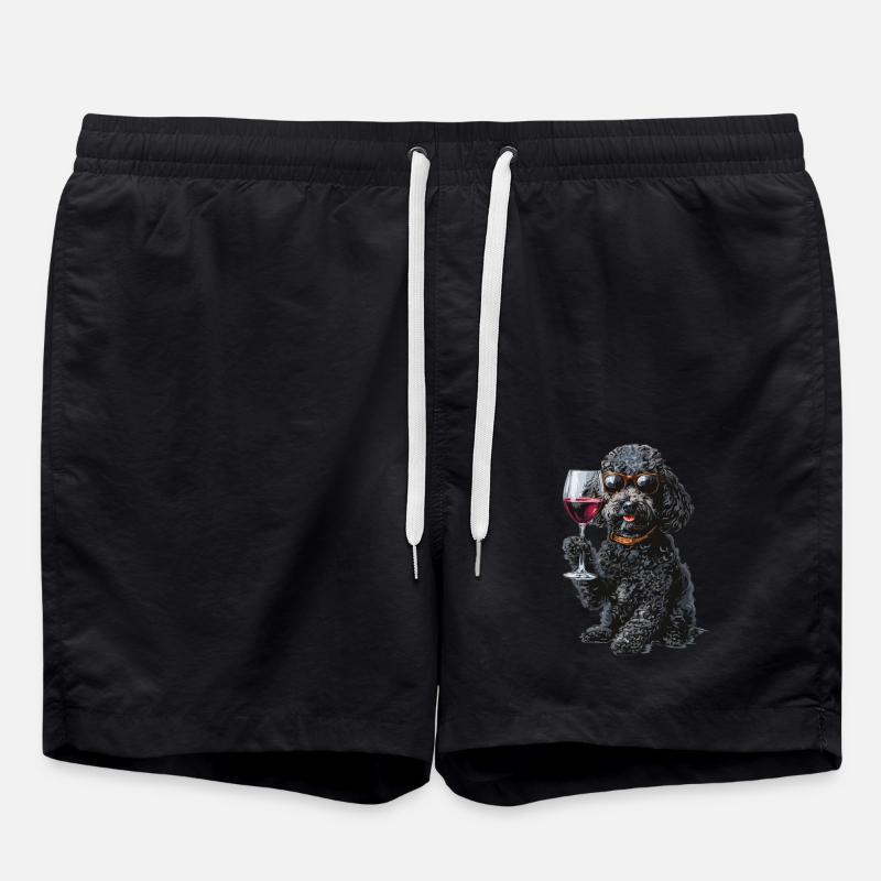 Caniche - Short de bain - noir