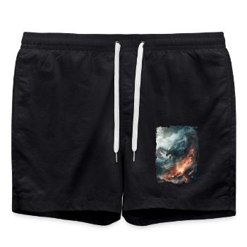 Cerf-volant - Short de bain - noir - Devant - AI Model Male 185 light (185cm)