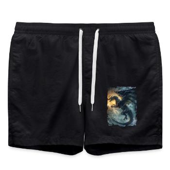 Cerf-volant - Short de bain - noir - Devant - AI Model Male 185 light (185cm)