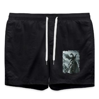 Cerf-volant - Short de bain - noir - Devant - AI Model Male 185 light (185cm)
