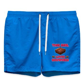 Brownies Dire Fille Drôle Brownie Cadeau - Short de bain - cobalt blue - Devant