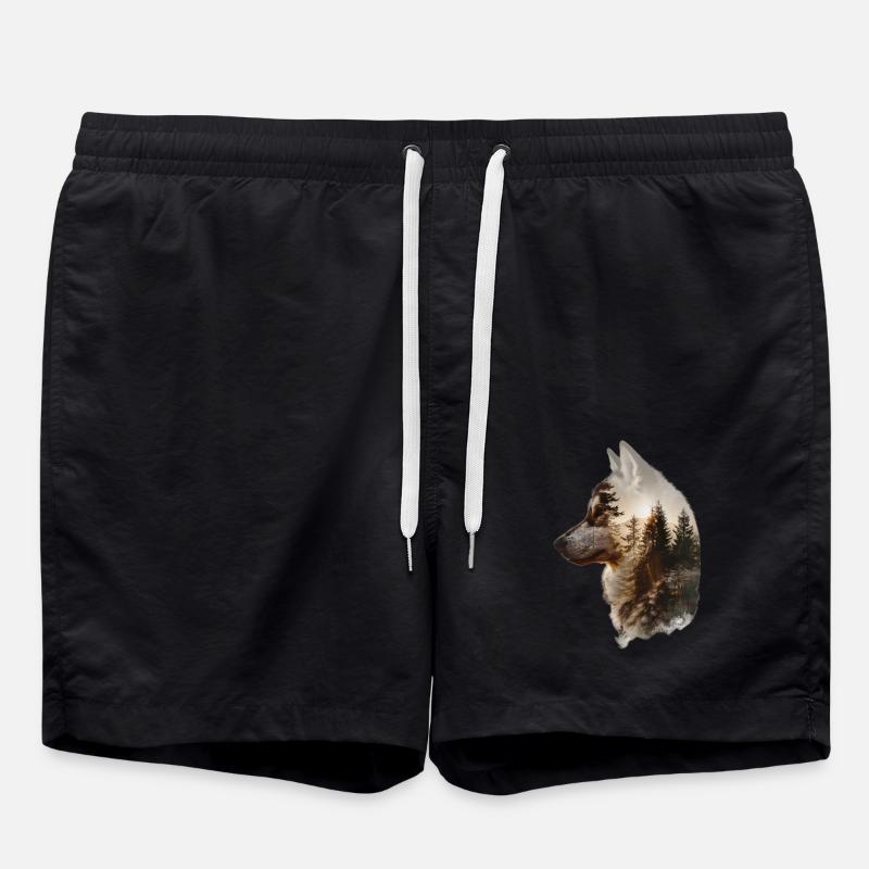 Husky sibérien - Short de bain - noir