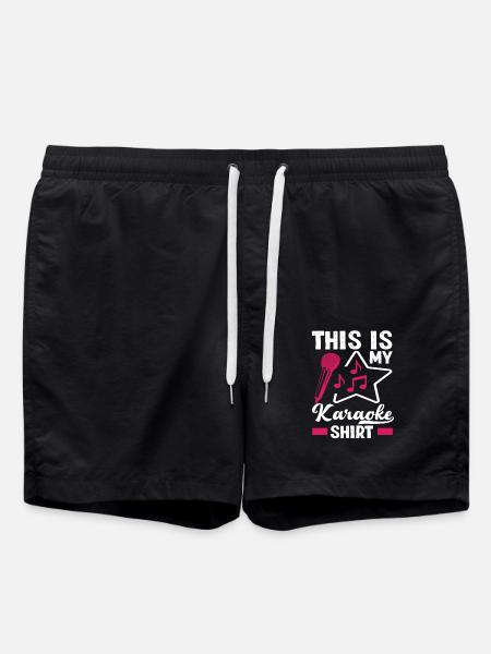 Das Ist Mein Karaoke Shirt - Badeshorts - Schwarz