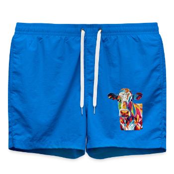 Cow - Swim Trunks - cobalt blue - Front