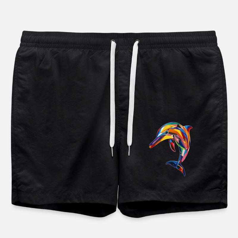 Delphin - Badeshorts - Schwarz