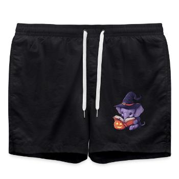 Elephant Halloween Gift Women Men Kids - Swim Trunks - black - Front - AI Model Male 185 light (185cm)