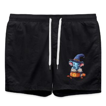 Elephant Halloween Gift Women Men Kids - Swim Trunks - black - Front - AI Model Male 185 light (185cm)