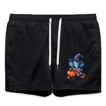 Elephant Halloween Gift Women Men Kids - Swim Trunks - black - Front - AI Model Male 185 light (185cm)
