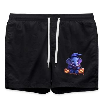 Elephant Halloween Gift Women Men Kids - Swim Trunks - black - Front - AI Model Male 185 light (185cm)
