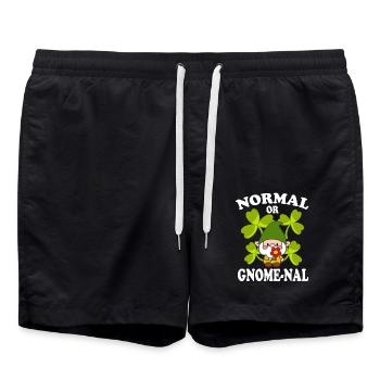 Jardinage de gnome normal ou gnome-na drôle - Short de bain - noir - Devant - AI Model Male 185 light (185cm)