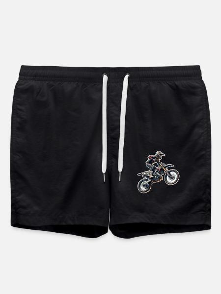 Motocross - Swim Trunks - black