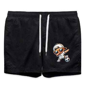 Soccer Cool Joueur de Soccer Dabbing - Short de bain - noir - Devant - AI Model Male 185 light (185cm)