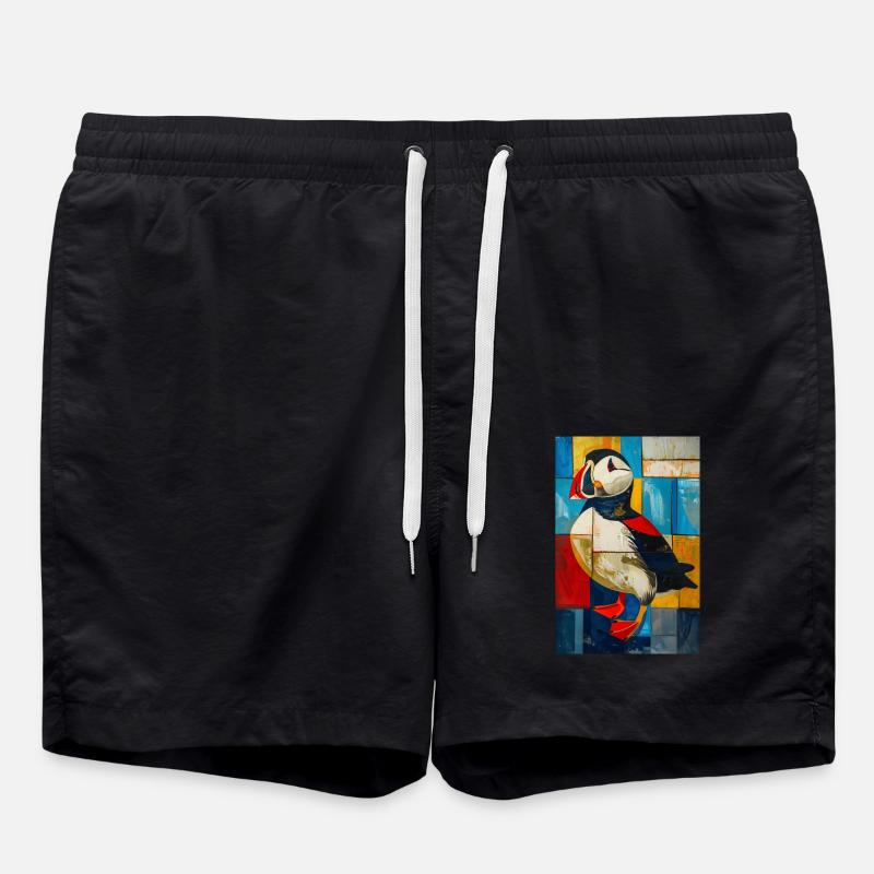 Papageitaucher - Badeshorts - Schwarz