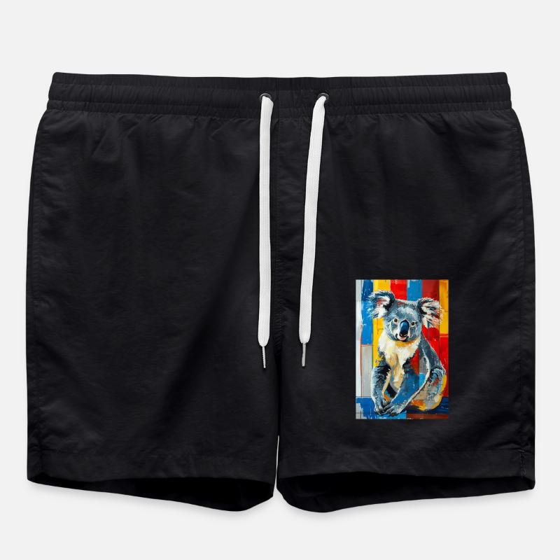 Koala - Badeshorts - Schwarz