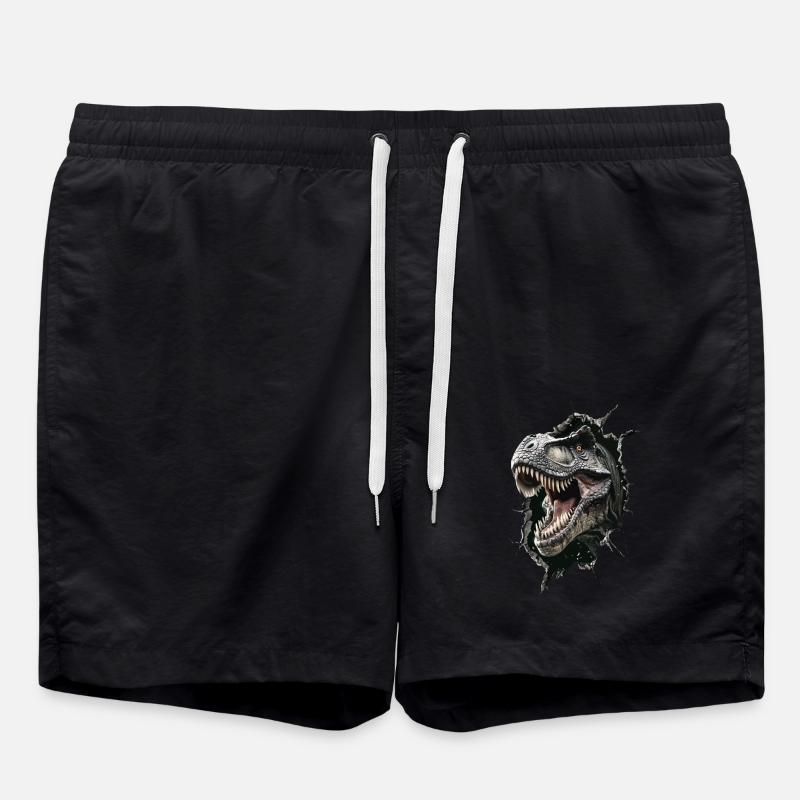 Dinosaur - Swim Trunks - black