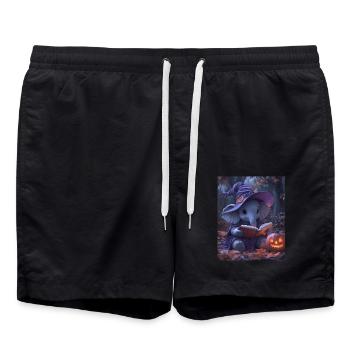 Éléphant Halloween Cadeau Femmes Hommes Enfants - Short de bain - noir - Devant - AI Model Male 185 light (185cm)