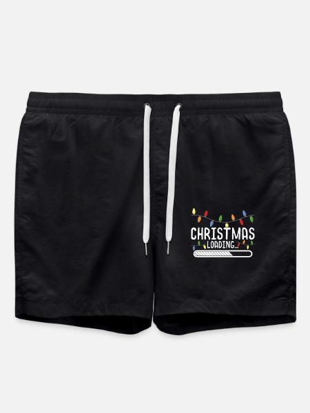 Christmas Is Loading - Swim Trunks - black