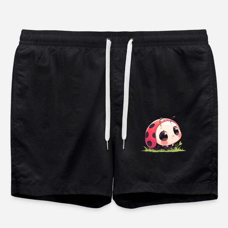 Ladybug Marienkäfer - Swim Trunks - black