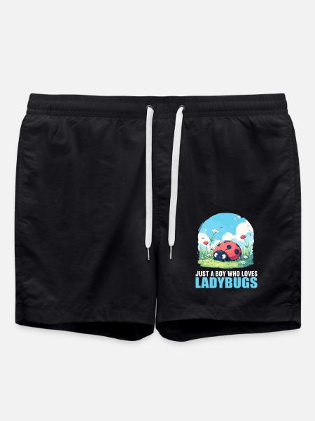 Ladybug Marienkäfer - Badeshorts - Schwarz
