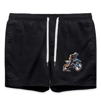Motocross - Short de bain - noir - Devant - AI Model Male 185 light (185cm)