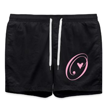 Monogramme O Cœur Vigne - Short de bain - noir - Devant - AI Model Male 185 light (185cm)
