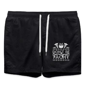 Christmas Nurse Christmas Don't Be Tachy - Swim Trunks - black - Front - AI Model Male 185 light (185cm)