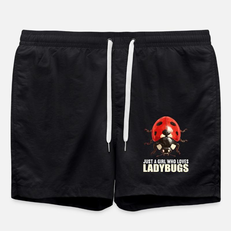 Ladybug Marienkäfer - Badeshorts - Schwarz