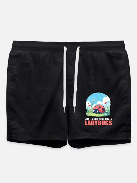 Ladybug Marienkäfer - Swim Trunks - black
