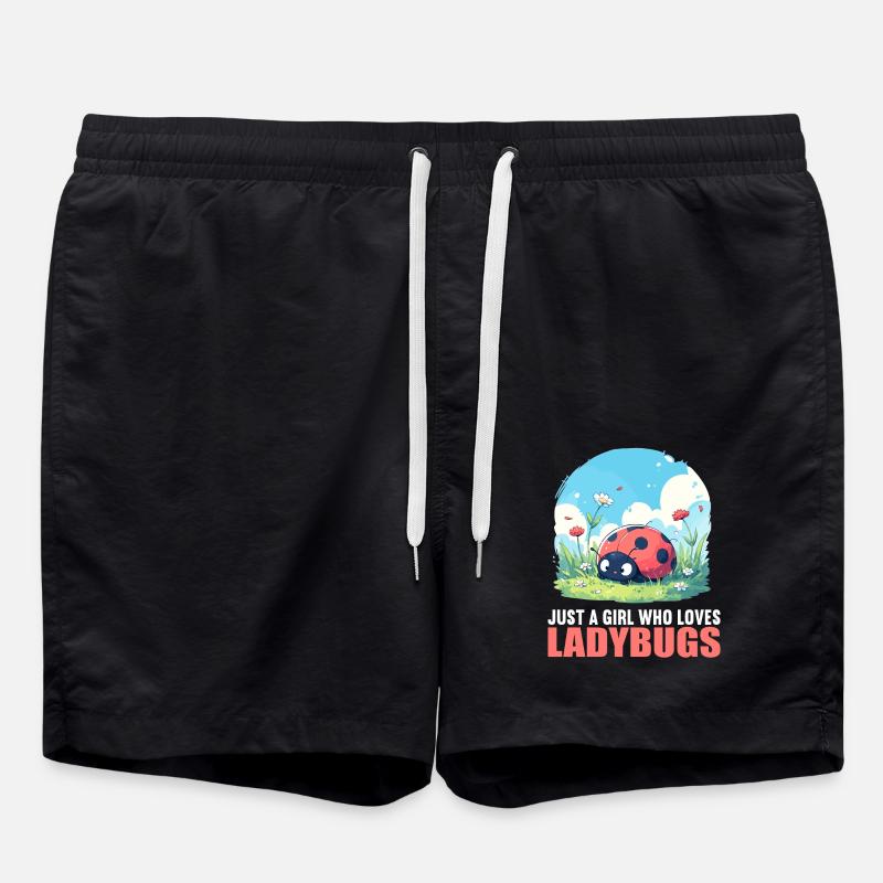 Ladybug Marienkäfer - Badeshorts - Schwarz