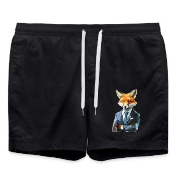 Renard - Short de bain - noir - Devant - AI Model Male 185 light (185cm)