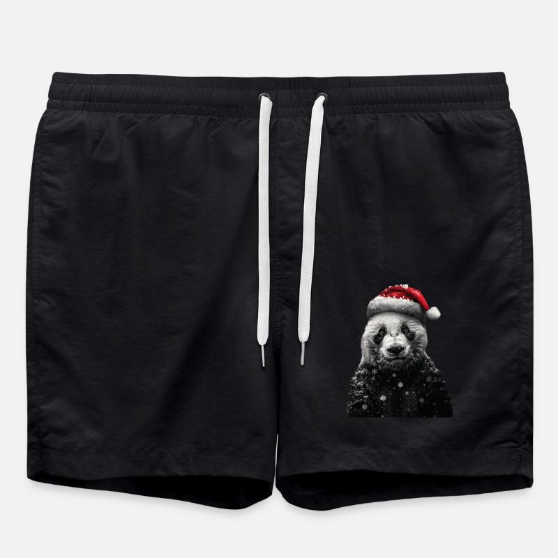 Panda - Swim Trunks - black
