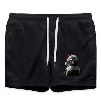Pinguin - Badeshorts - Schwarz - Vorne - AI Model Male 185 light (185cm)