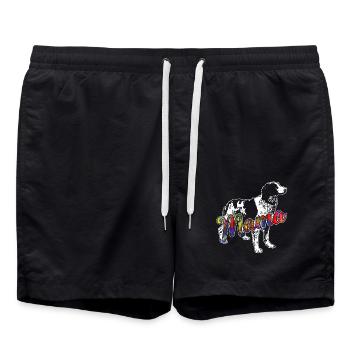 Brittany Spaniel Brittany Spaniel Mama - Swim Trunks - black - Front - AI Model Male 185 light (185cm)