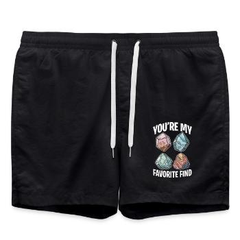 Rockhounding You’re My Favorite Trouver Paléontologie - Short de bain - noir - Devant - AI Model Male 185 light (185cm)