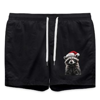 Raton laveur - Short de bain - noir - Devant - AI Model Male 185 light (185cm)