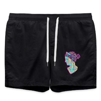 Ancient God Greek Demeter Mythology - Swim Trunks - black - Front - AI Model Male 185 light (185cm)