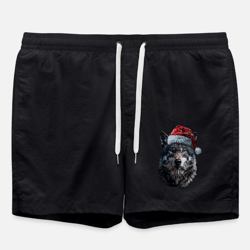 Wolf - Badeshorts - Schwarz