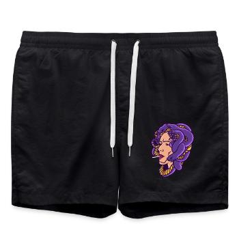 Ancient God Greek Medussa Mythology - Swim Trunks - black - Front - AI Model Male 185 light (185cm)