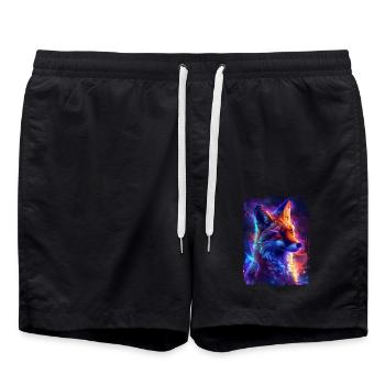 Fuchs - Badeshorts - Schwarz - Vorne - AI Model Male 185 light (185cm)