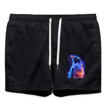 Pingouin - Short de bain - noir - Devant - AI Model Male 185 light (185cm)